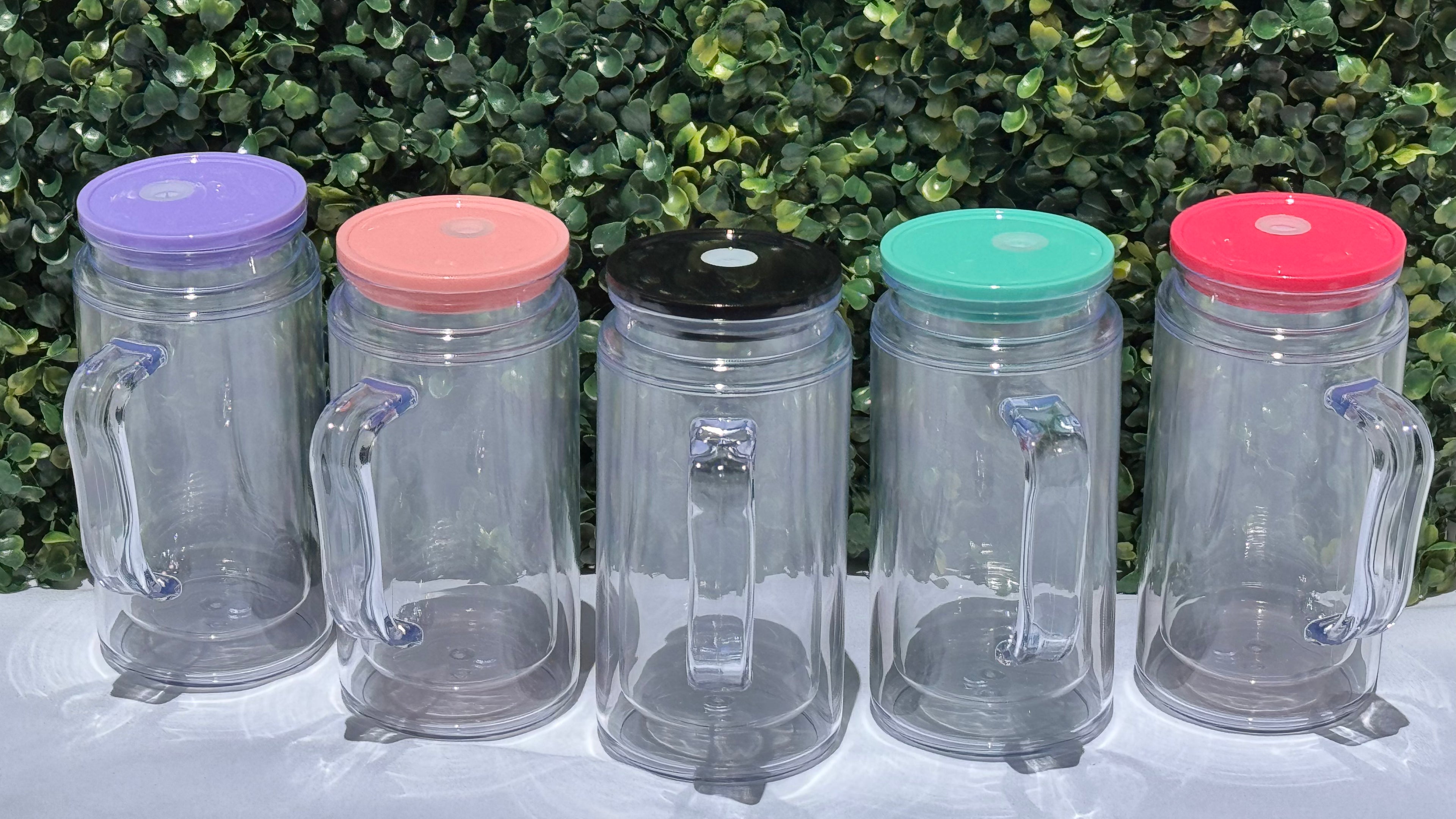 16oz Tumbler with handle and Jelly Lid