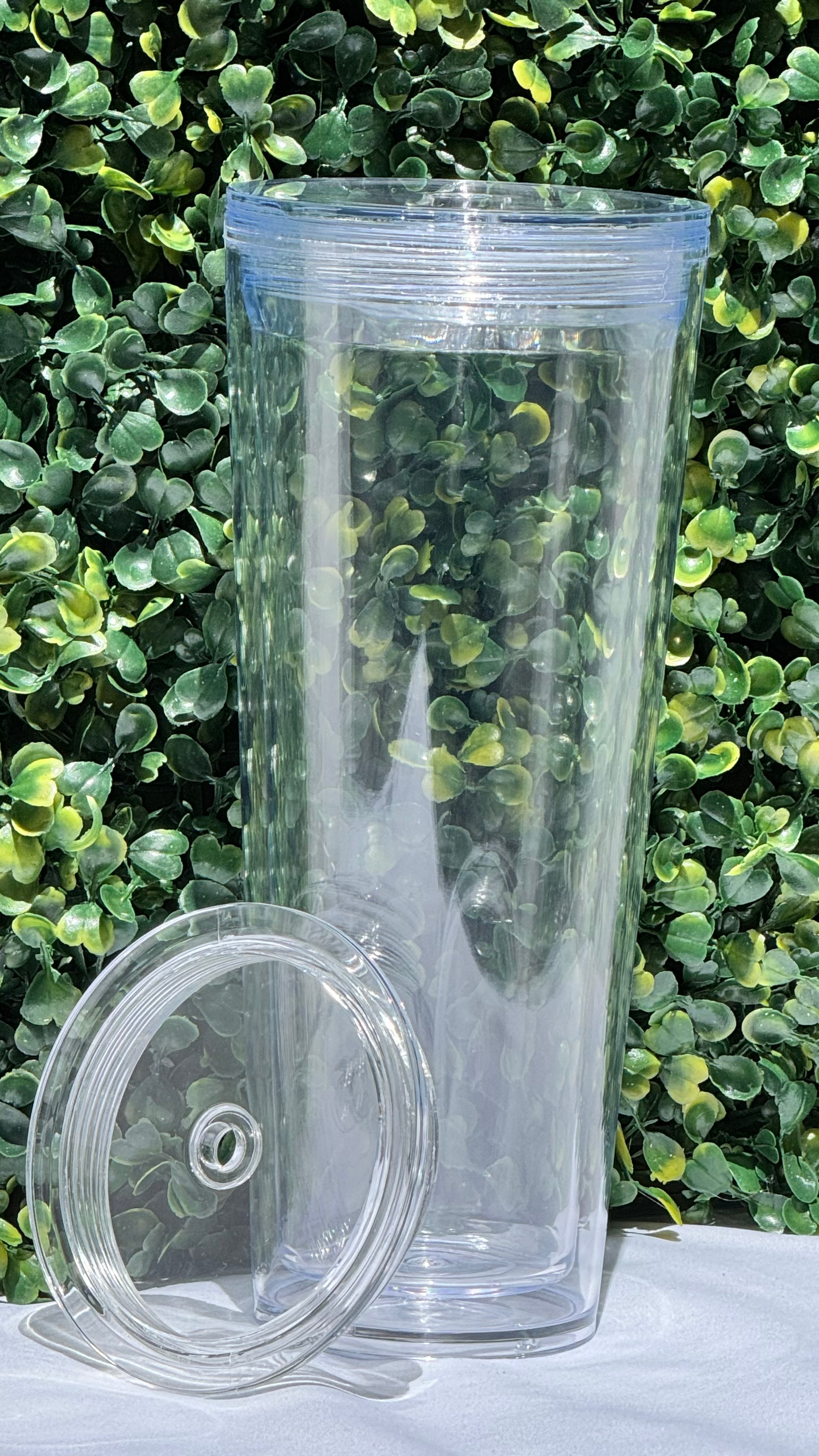 24oz Clear Tapered Snow Globe